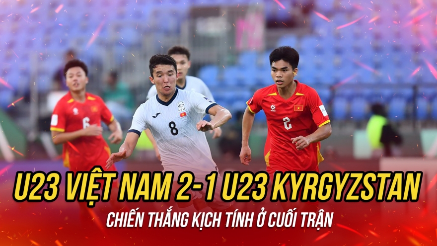 U23 Việt Nam giành chiến thắng ấn tượng trước U23 Kyrgyzstan